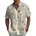 thumbnail image 1 of Yiaimeir Hawaiian Shirt For MenVintage Button Down Bowling Shirts Short Sleeve Summer Beach Shirt,Size M-4XL, 1 of 4