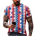 thumbnail image 1 of Yiaimeir Independence Day Men's T-shirt Printed Casual Round Neck Short Sleeved T-shirt, 1 of 4