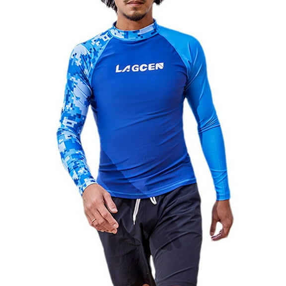 Yiaimeir Men'S Diving Suit Swimsuit Long Sleeved Quick Drying Swimsuit Streetwear,Size M-3XL