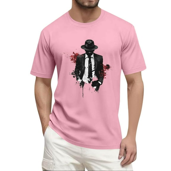 Yiaimeir ‌Men's Casual Short Sleeved Shirt Stand Collar with Loose Leisure Fit‌