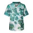 thumbnail image 1 of Yiaimeir Men's Casual Short-Sleeved V-Neck Printed Front Pocket T-Shirt, 1 of 4
