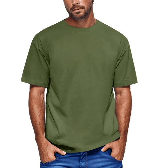 Yiaimeir Men's Fashionable Streetwear T-Shirt Short Sleeved Casual Design