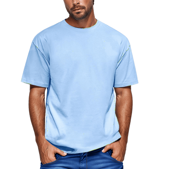 Yiaimeir ‌Men's Fashionable Streetwear T-Shirt Short Sleeved Casual Design‌