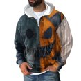thumbnail image 1 of Yiaimeir Men's Patchwork Pullover Hoodie Casual Long Sleeve Sweatshirt Comfortable Zip Up Hooded Top for Everyday Wear, 1 of 4