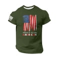 thumbnail image 1 of Yiaimeir Men's Patriotic T-Shirt With Distressed American Flag Print Proud to Be American Short Sleeve Tee Streetwear,Size M-3XL, 1 of 5