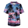 thumbnail image 1 of Yiaimeir ‌Men's Printed Pocket T-Shirt V-Neck Short Sleeve Carefree Summer Style‌, 1 of 4