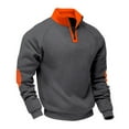 thumbnail image 1 of Yiaimeir Men's Quarter Zip Pullover Sweatshirt Long Sleeve Athletic Fleece Top Comfortable Casual Sportswear for Outdoor Indoor Activities, 1 of 5