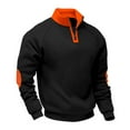thumbnail image 1 of Yiaimeir Men's Quarter Zip Pullover Sweatshirt Long Sleeve Athletic Fleece Top Comfortable Casual Sportswear for Outdoor Indoor Activities, 1 of 6