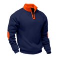 thumbnail image 1 of Yiaimeir Men's Quarter Zip Pullover Sweatshirt Long Sleeve Athletic Fleece Top Comfortable Casual Sportswear for Outdoor Indoor Activities, 1 of 6