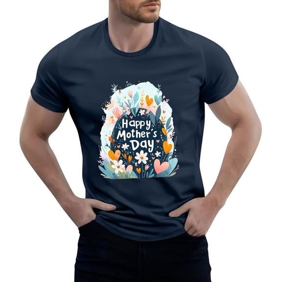 Yiaimeir ‌Men's Retro Graphic Street Tee Vintage Distressed Casual Wear‌ T-shirt