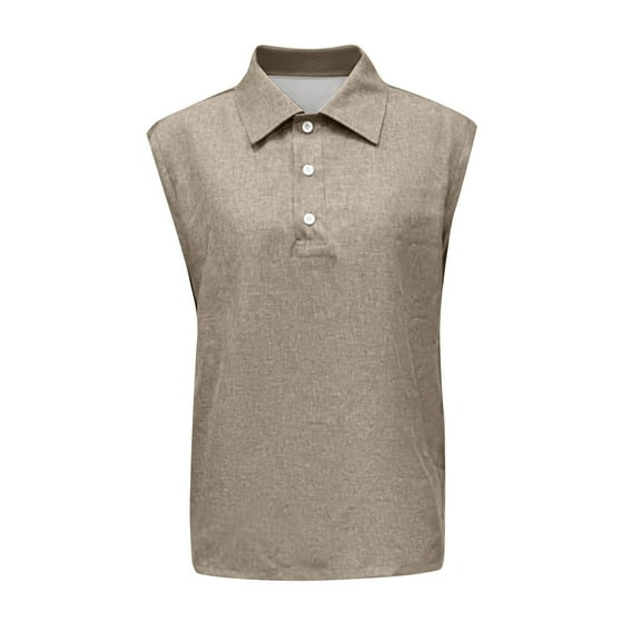 Yiaimeir Men's Sleeveless Polo Tank Tops Lightweight Breathable Moisture-Wicking Athletic Golf Tank Top For Summer,Size S-3XL