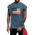 thumbnail image 1 of Yiaimeir Men's Sleeveless Tank Tops With American Flag Print Casual Summer Tank Top For Gym Beach And Everyday Wear,Size S-3XL, 1 of 4