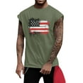 thumbnail image 1 of Yiaimeir Men's Sleeveless Tank Tops With American Flag Print Casual Summer Tank Top For Gym Beach And Everyday Wear,Size S-3XL, 1 of 4