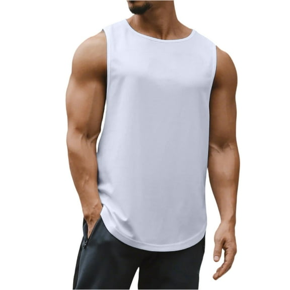 Yiaimeir Men's Sleeveless Workout Tank Top Quick-Dry Breathable Gym Tank Tops For Fitness Running Training And Casual Wear,Size S-3XL