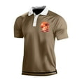 thumbnail image 1 of Yiaimeir Men's Three Button Printed Lapel Short Sleeve T-Shirt Top Streetwear,Size M-3XL, 1 of 4