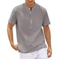 thumbnail image 1 of Yiaimeir ‌Men's Ultra-Thin Summer T-shirt Lightweight Casual Short Sleeve Top‌, 1 of 5