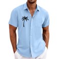 thumbnail image 1 of Yiaimeir Men's Vintage Bowling Shirts Short Sleeve Summer Hawaiian Shirt For Men,Size M-4XL, 1 of 4