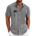 thumbnail image 1 of Yiaimeir Men's Vintage Bowling Shirts Short Sleeve Summer Hawaiian Shirt For Men,Size M-4XL, 1 of 4