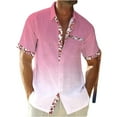 thumbnail image 1 of Yiaimeir Men's Vintage Button Down Bowling Shirts Short Sleeve Summer Beach Shirt，Size M-3XL, 1 of 3