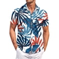 thumbnail image 1 of Yiaimeir Men's Vintage Button Down Bowling Shirts Short Sleeve Summer Beach Shirt，Size M-3XL, 1 of 5