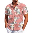 thumbnail image 1 of Yiaimeir Men's Vintage Hawaiian Shirt Short Sleeve Summer Beach Shirt Men Clothing,Size M-4XL, 1 of 5
