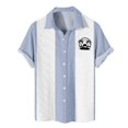 thumbnail image 1 of Yiaimeir Mens Hawaiian Button Oversized Short Sleeve Shirts Men's Casual Fashion Short Sleeve Shirts,Size M-8XL, 1 of 4