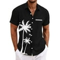 thumbnail image 1 of Yiaimeir Summer Hawaiian Print Shirt Camisas Luxury Breathable Short Sleeve Shirt,Size M-4XL, 1 of 5