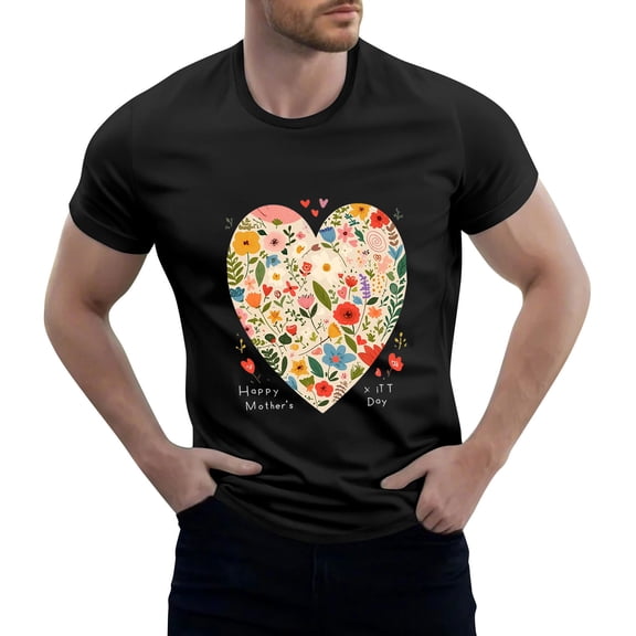 Yiaimeir ‌Summer Men's T-shirt Casual Short Sleeve Shirt with Breathable Fit‌