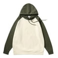 thumbnail image 1 of Yiaimeir Unisex Casual Pullover Hoodie Long Sleeve Raglan Sweatshirt Soft Comfortable Drawstring Hooded Top for Everyday Wear, 1 of 4