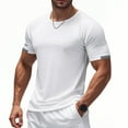 thumbnail image 1 of Yiaimeir ‌Vacation Ready Loose T-shirt Men's Short Sleeve Casual Holiday Style‌, 1 of 5