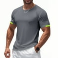 thumbnail image 1 of Yiaimeir ‌Vacation Ready Loose T-shirt Men's Short Sleeve Casual Holiday Style‌, 1 of 5