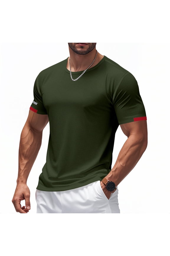 ‌Vacation Ready Loose T-shirt Men's Short Sleeve Casual Holiday Style‌