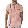 thumbnail image 1 of Yiaimeir Vintage Button Down Bowling Shirts Summer Short Sleeve Beach Shirt,Size M-4XL, 1 of 4