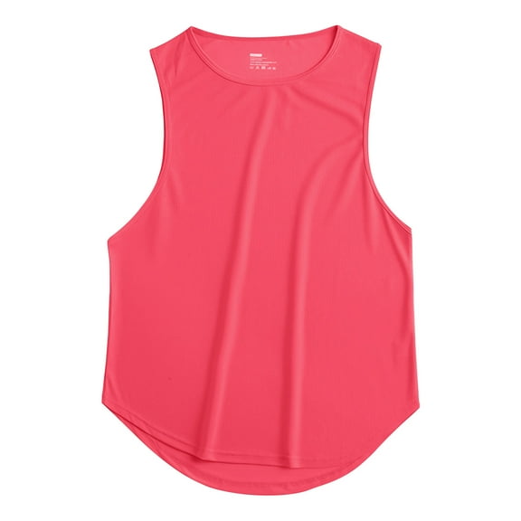 Yiaimeir Women's Sleeveless Athletic Tank Top Quick-Dry Breathable Fabric Ideal For Running Yoga Gym Workouts Coral Pink,Size S-3XL