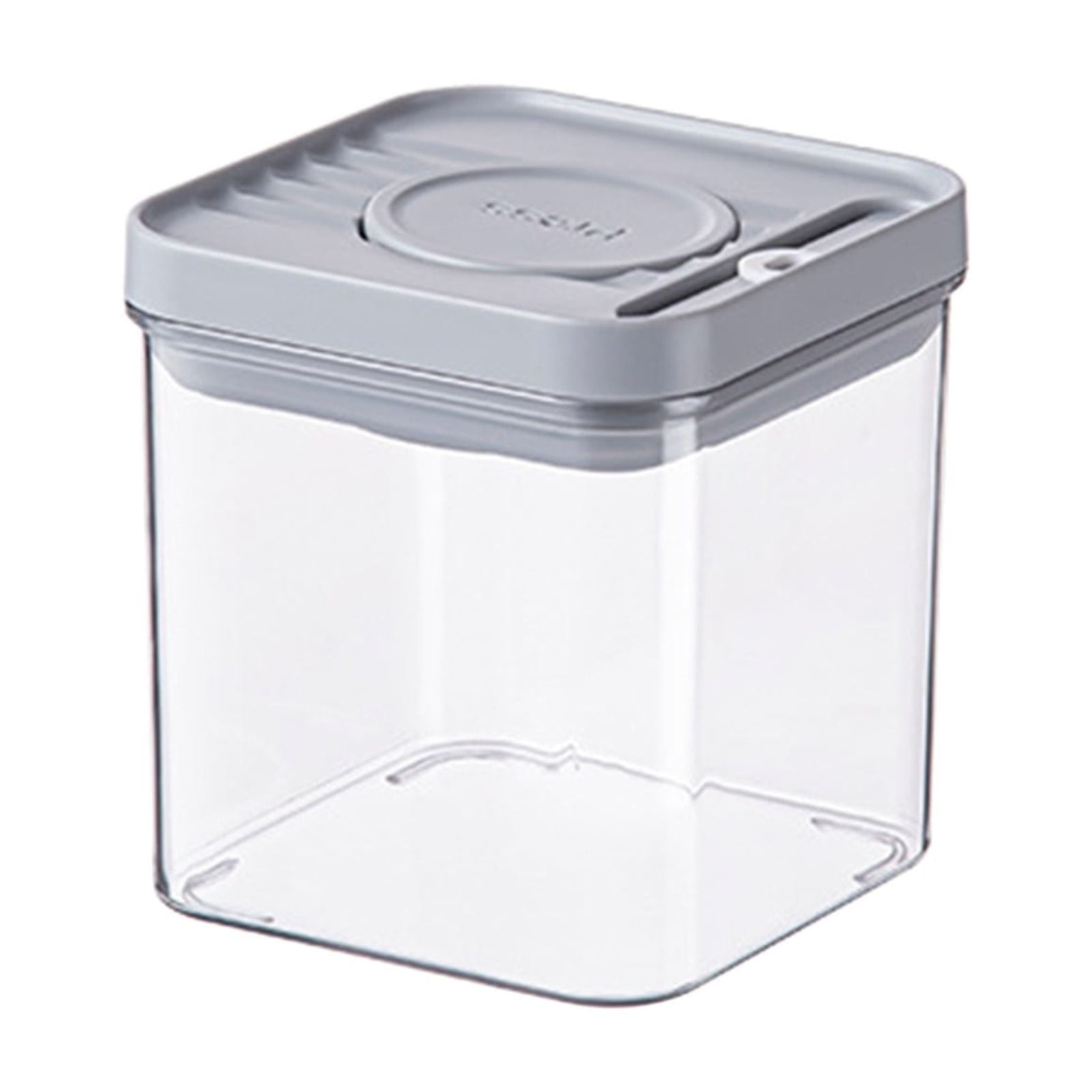 Yialzm Airtight Dry Food Storage Jars with Easy Open Close Lids 3 Sizes ...