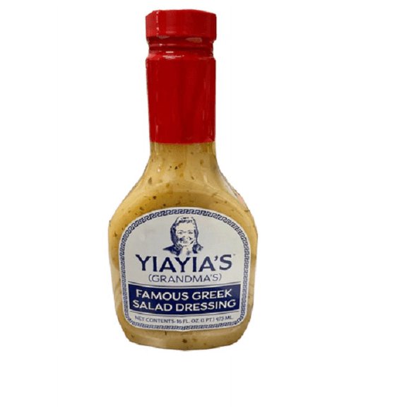 Yiayia's Famous Greek Salad Dressing, 2-Pack 16 oz. Bottles