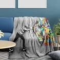 thumbnail image 1 of Yibo 100 Dollar Bills Pattern Print Blanket Flannel Soft and Comfortable Anti-static Bed Sofa Blanket, 1 of 6