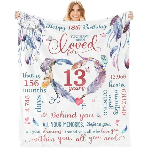 Yibo 25th Birthday Gifts for Women Blanket Gifts for 25 Year Old Woman Happy 25th Birthday 25th Birthday Decorations for Women Blanket