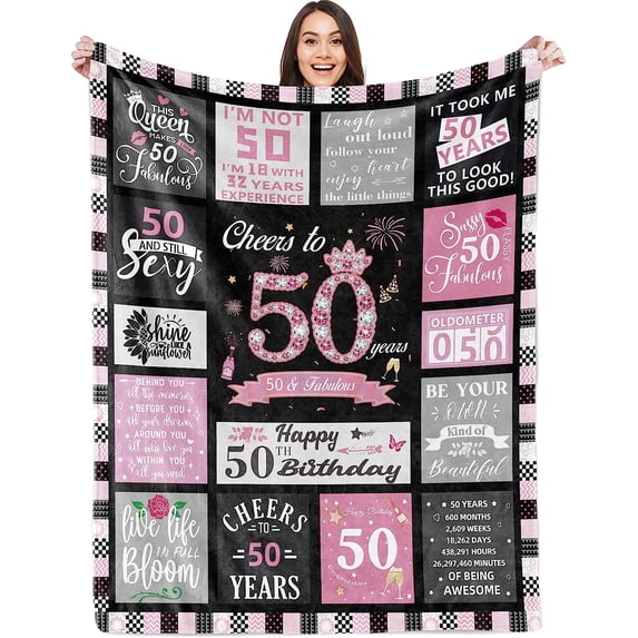 Yibo 65th Birthday Gift Ideas Blanket Flannel Soft and Comfortable Anti-static Bed Sofa Blanket
