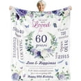 thumbnail image 1 of Yibo 90th Birthday Gifts for Women Blanket Flannel Soft and Comfortable Anti-static Bed Sofa Blanket, 1 of 7
