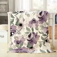 thumbnail image 1 of Yibo Abstract Seamless Flower Pattern Blanket Flannel Soft and Comfortable Anti-static Bed Sofa Blanket, 1 of 7