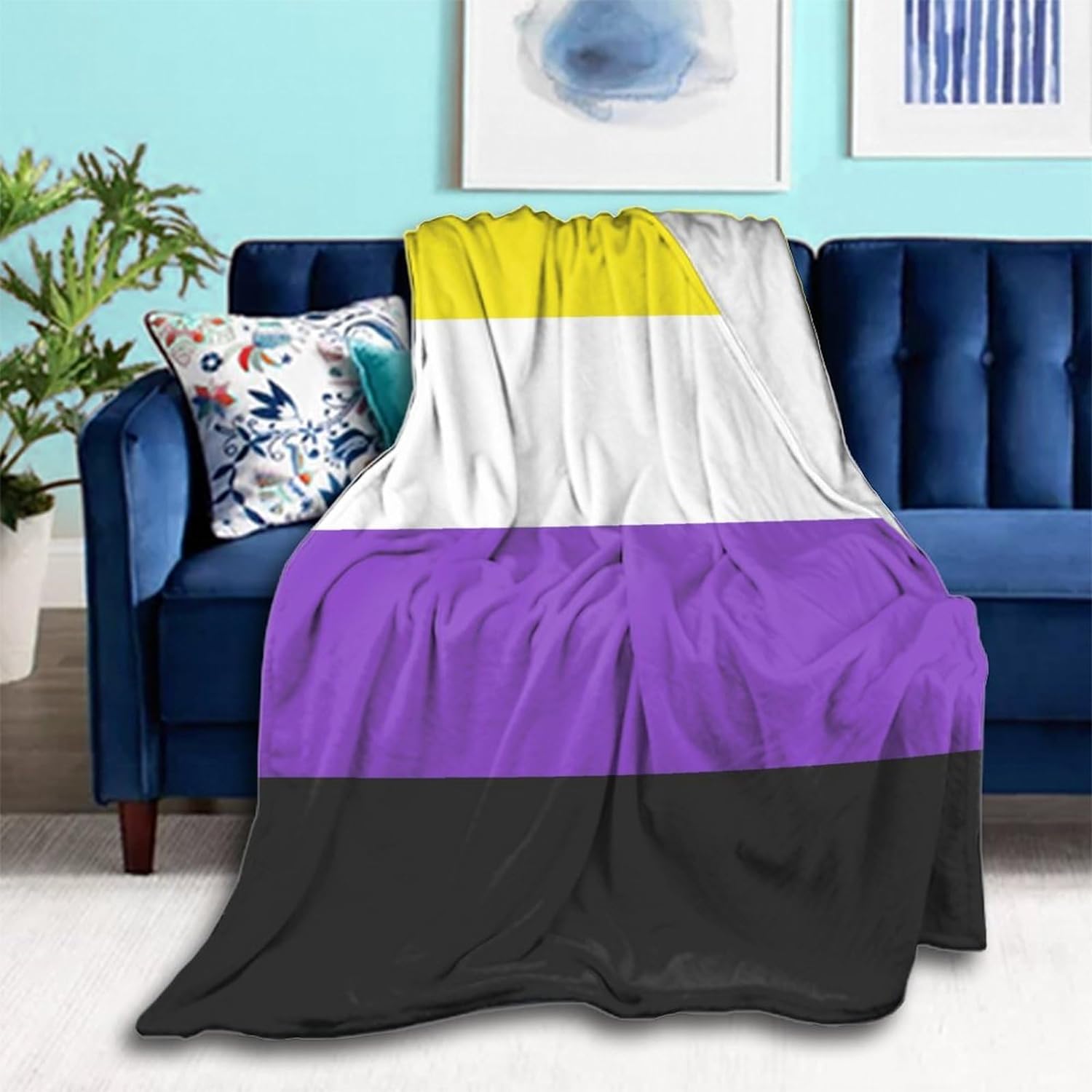 Yibo Army Green Camouflage Blanket Flannel Soft and Comfortable Anti