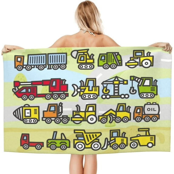 Yibo Bandana Beach Towel Red Bandana Paisley Ethnic Floral Print Geometry Retro Bath Towels, Soft Quick-Drying Pool Towels