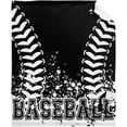 thumbnail image 1 of Yibo Baseball Blanket Flannel Soft and Comfortable Anti-static Bed Sofa Blanket, 1 of 7