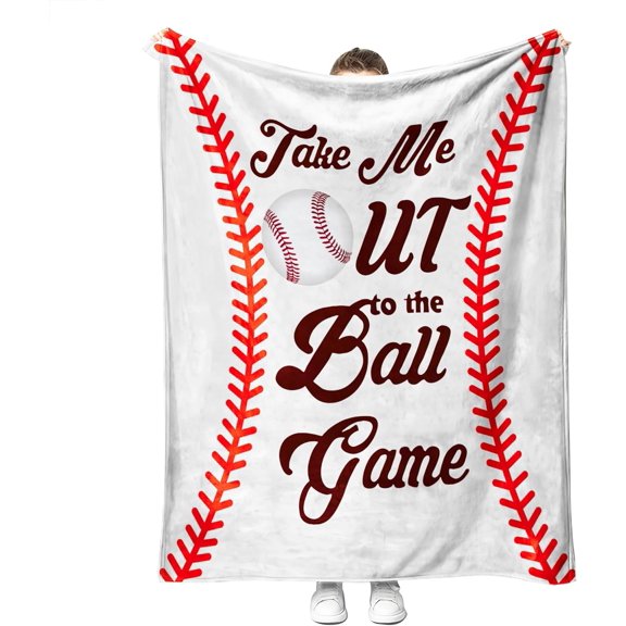 Yibo Baseball Gifts for Boys Men Sports Baseball Blankets for Boys Adults Baseball Stuff Soft Fleece Baseball for Couch Bed, Baseball Team Gifts, Baseball Coach Gifts for Men