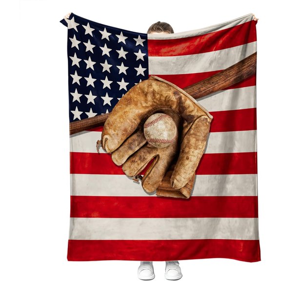 Yibo Baseball Gifts for Boys Men Sports Baseball Blankets for Boys Adults Baseball Stuff Soft Fleece Baseball for Couch Bed, Baseball Team Gifts, Baseball Coach Gifts for Men