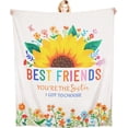 thumbnail image 1 of Yibo Best Friend Birthday Gifts Blanket Flannel Soft and Comfortable Anti-static Bed Sofa Blanket, 1 of 7