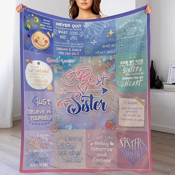 Yibo Best Friend Birthday Gifts Blanket Flannel Soft and Comfortable Anti-static Bed Sofa Blanket