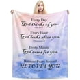 thumbnail image 1 of Yibo Bible Verse Blanket Christian Gifts for Women Prayer Throw Blanket with Inspirational Thought Religious Spiritual Catholic Gifts for Mom Get Well Soon Gifts for Women Healing Blanket, 1 of 7