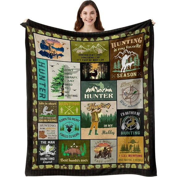 Yibo Bigfoot Gifts Blanket Flannel Soft and Comfortable Anti-static Bed Sofa Blanket